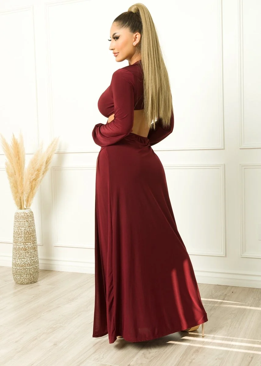 Bella Dress Burgundy