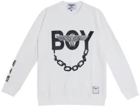 BOY LONDON  |Unisex Studded Street Style U-Neck Long Sleeves Cotton