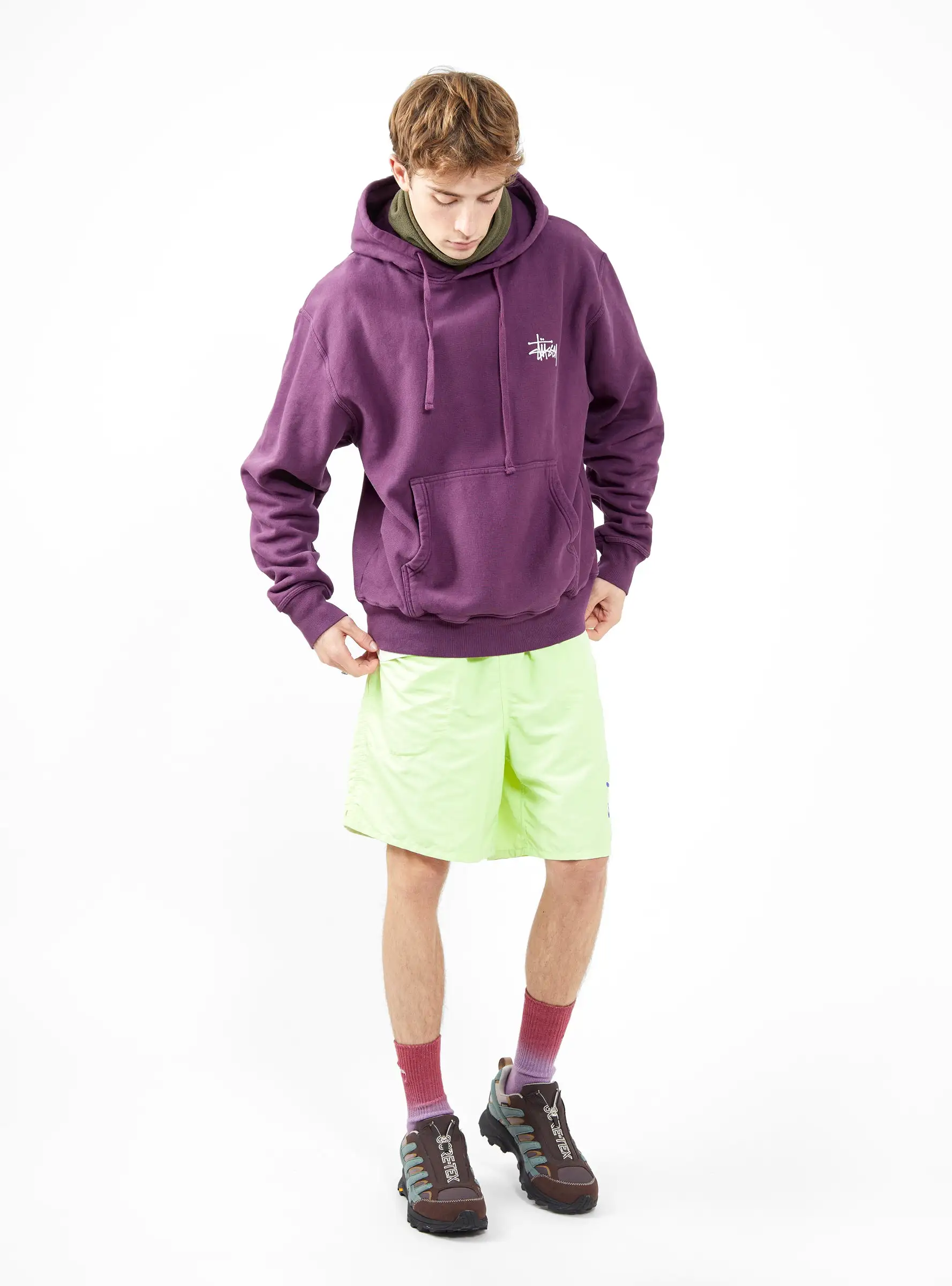 Built Tough Pigment Dyed Hoodie Purple