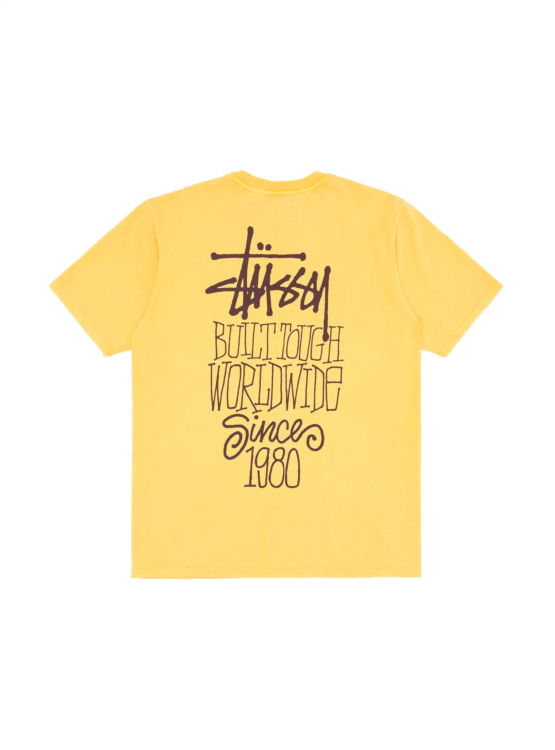 Built Tough Pigment Dyed T-shirt Honey Yellow