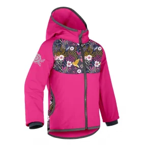 children's softshell jacket with fleece Unuo Basic Hummingbird fuchsia