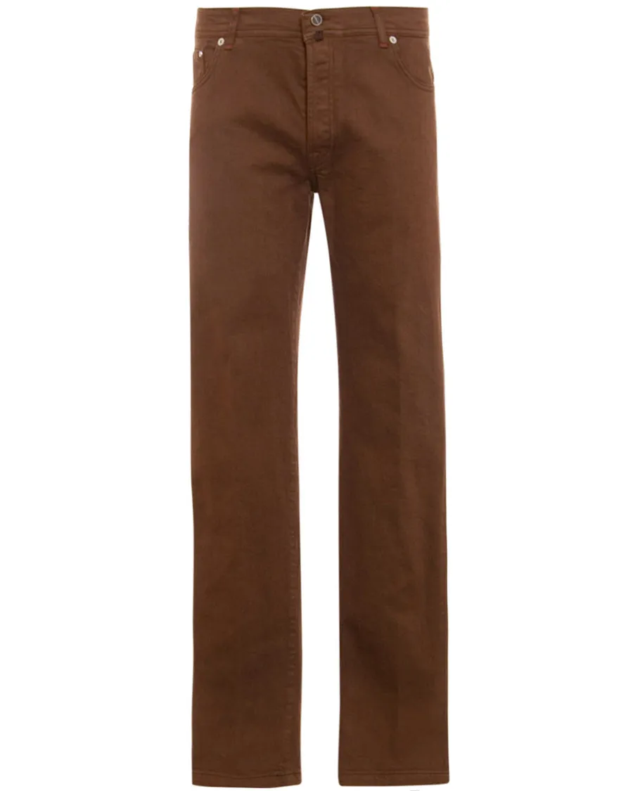 Chocolate 5 Pocket Denim Pant