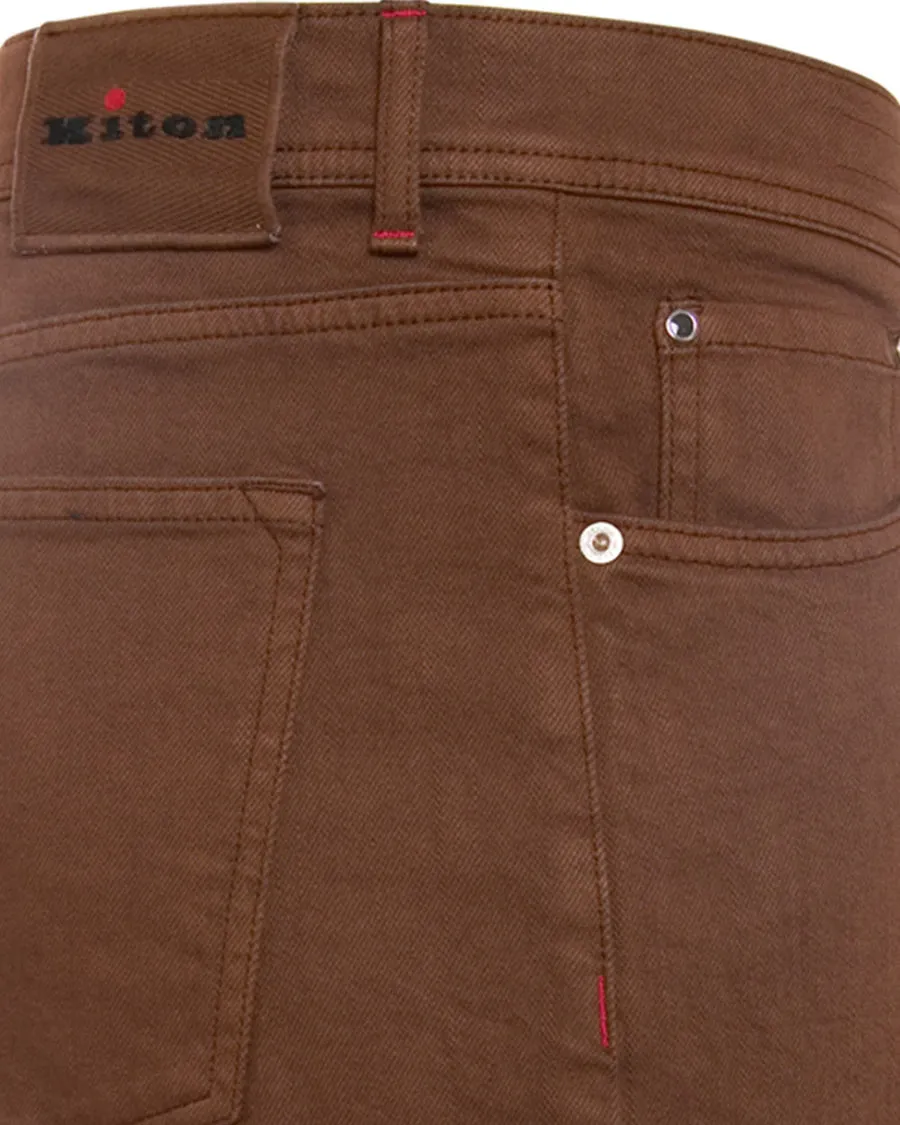 Chocolate 5 Pocket Denim Pant