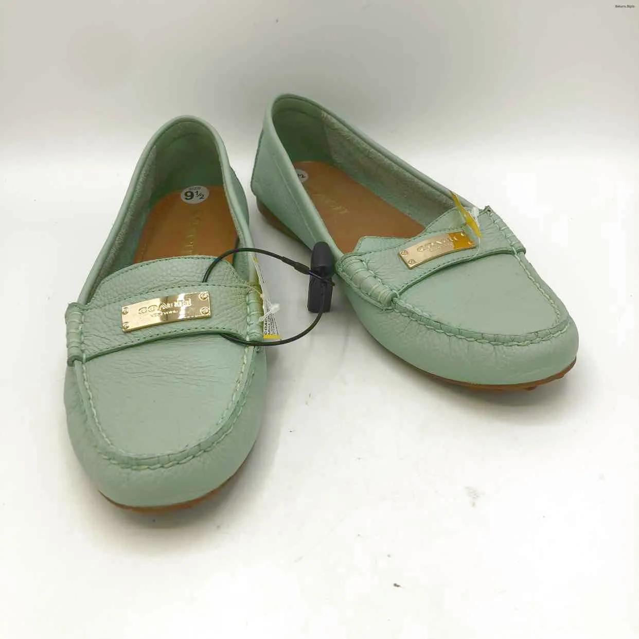 COACH Mint Green Leather Loafer Shoe Size 9-1/2 Shoes