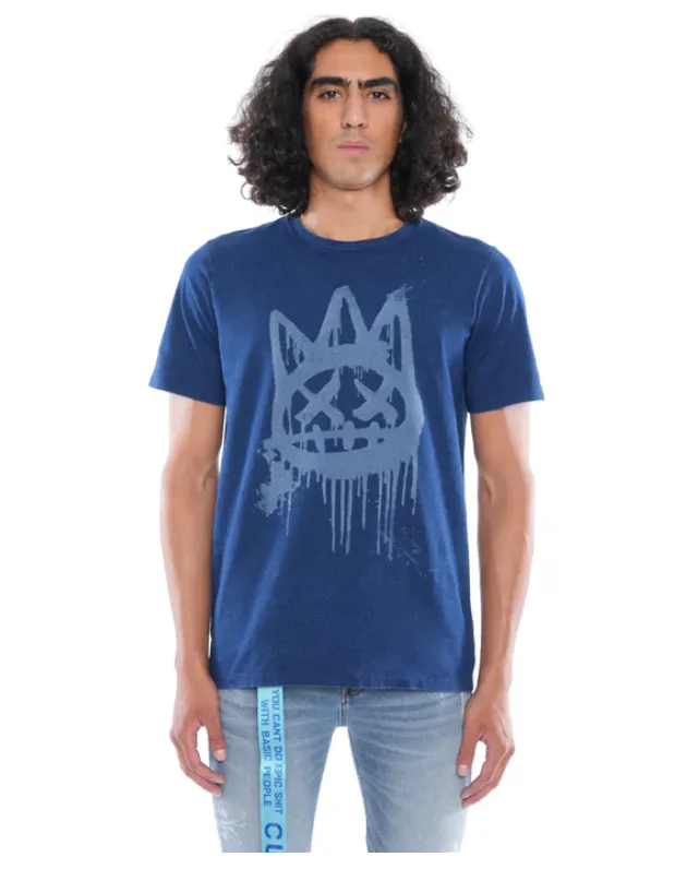 Cult Spray Logo Tee (Indigo) /D10