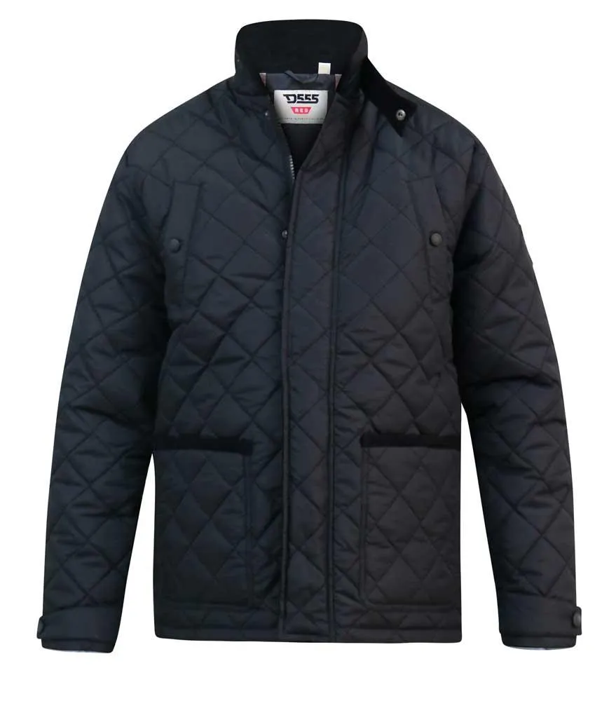 D555 Men Northcole Quilted Jacket - Black