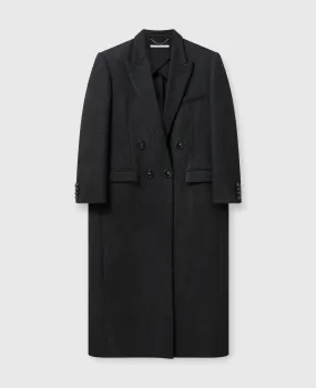 Double-Breasted Long Wool Coat