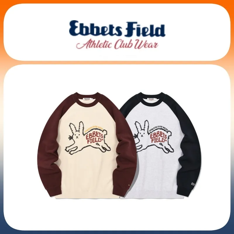 EBBETS FIELD FLANNELS  |Unisex U-Neck Long Sleeves Oversized Sweatshirts