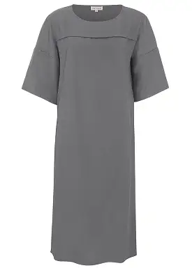 Esmé Studios Lica 2/4 Dress - Kjole - Charcoal Gray