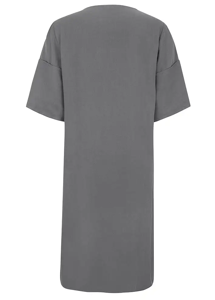 Esmé Studios Lica 2/4 Dress - Kjole - Charcoal Gray