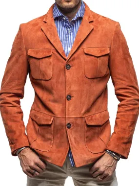 Fashion Multi-Pocket Suede Jacket