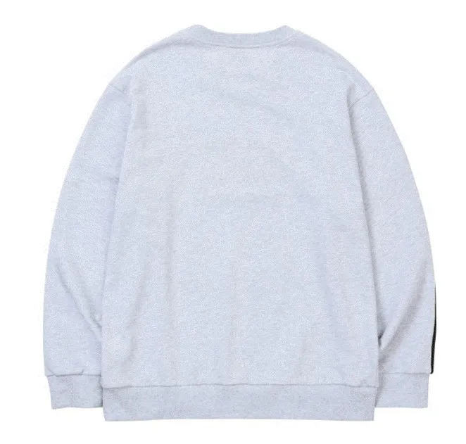 FCMM  |Street Style Long Sleeves Plain Cotton Logo Sweatshirts