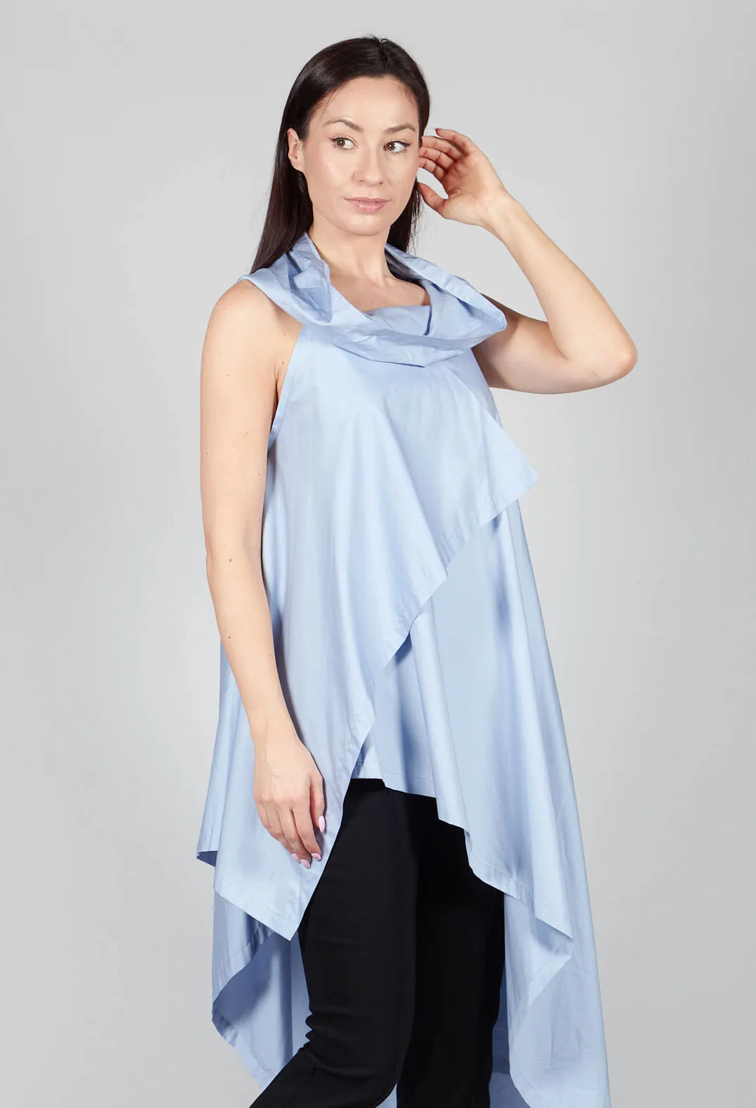 Flat Tunic in Light Blue