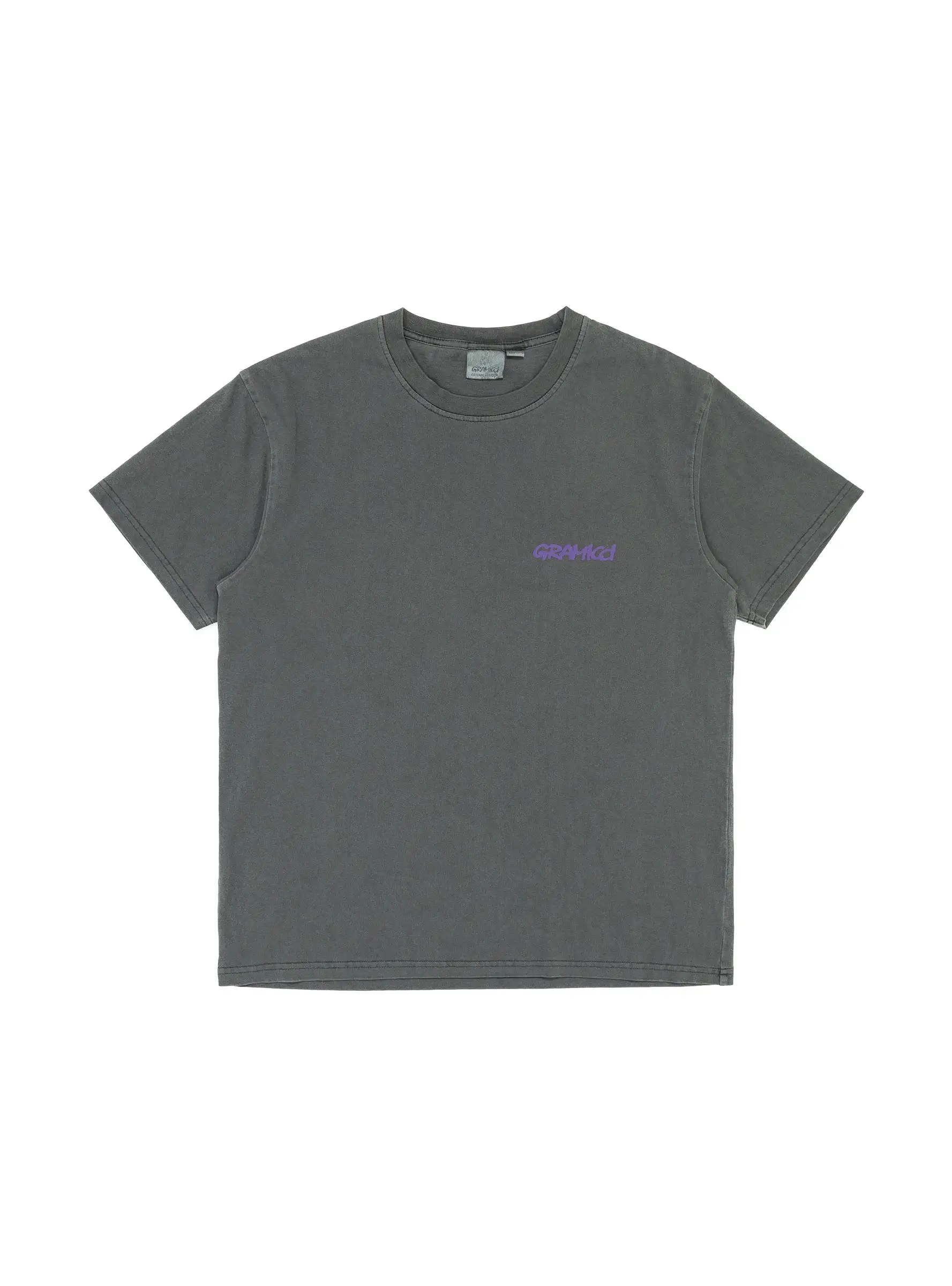 Footprints Pigment Dyed T-shirt Grey