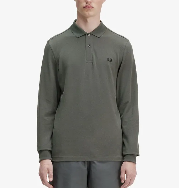 FRED PERRY  |Unisex Street Style Long Sleeves Plain Cotton Oversized Logo