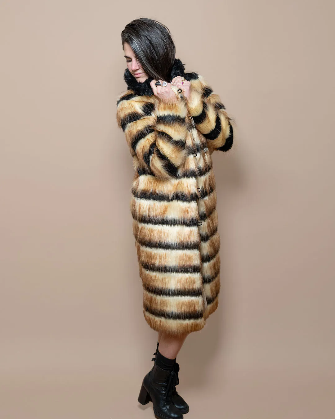 Gazelle Collector Edition Faux Fur Calf Length Coat | Women's