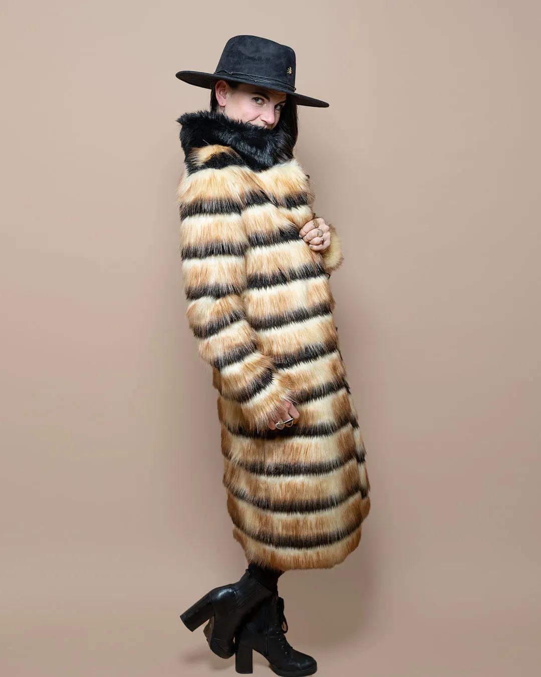 Gazelle Collector Edition Faux Fur Calf Length Coat | Women's