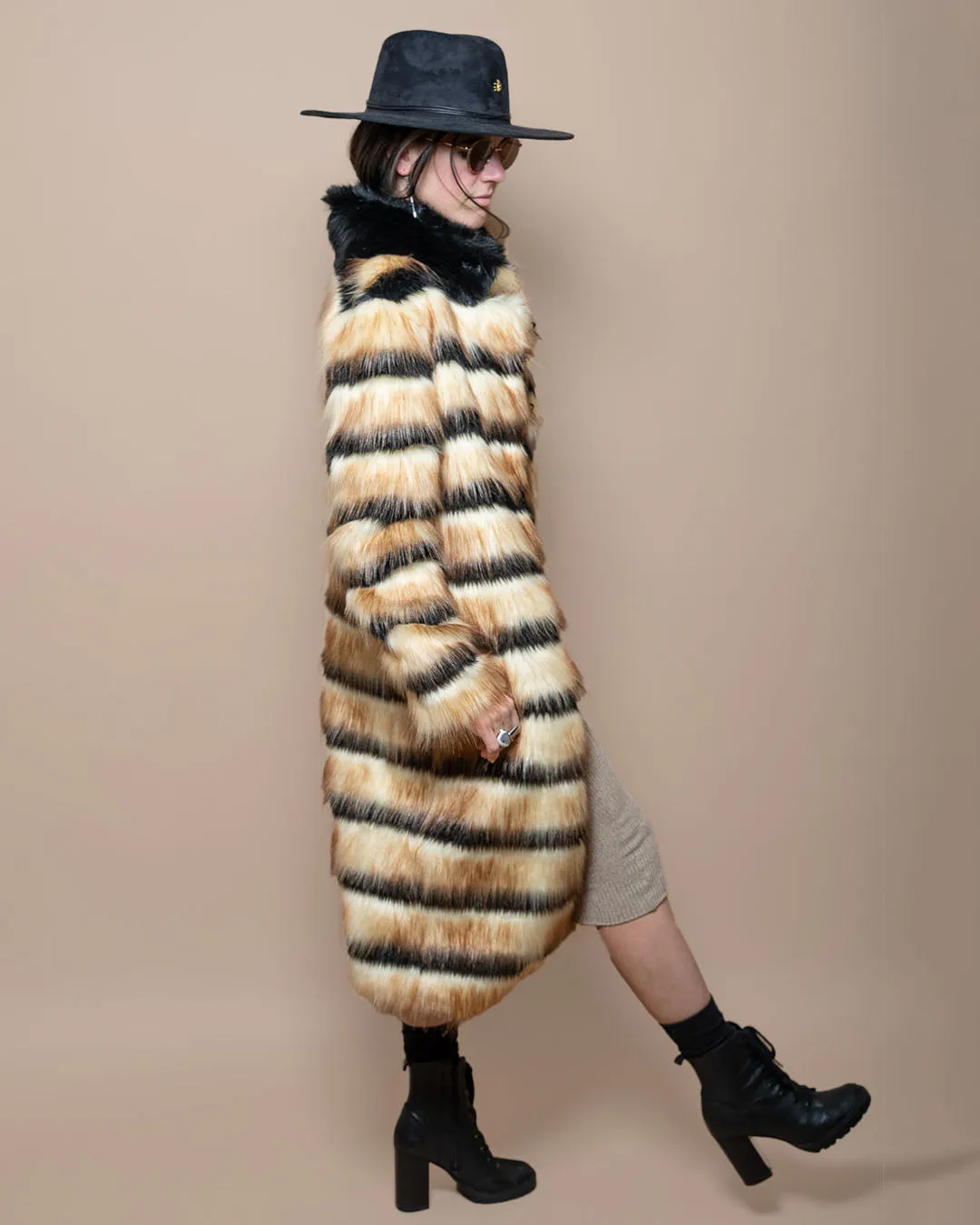 Gazelle Collector Edition Faux Fur Calf Length Coat | Women's