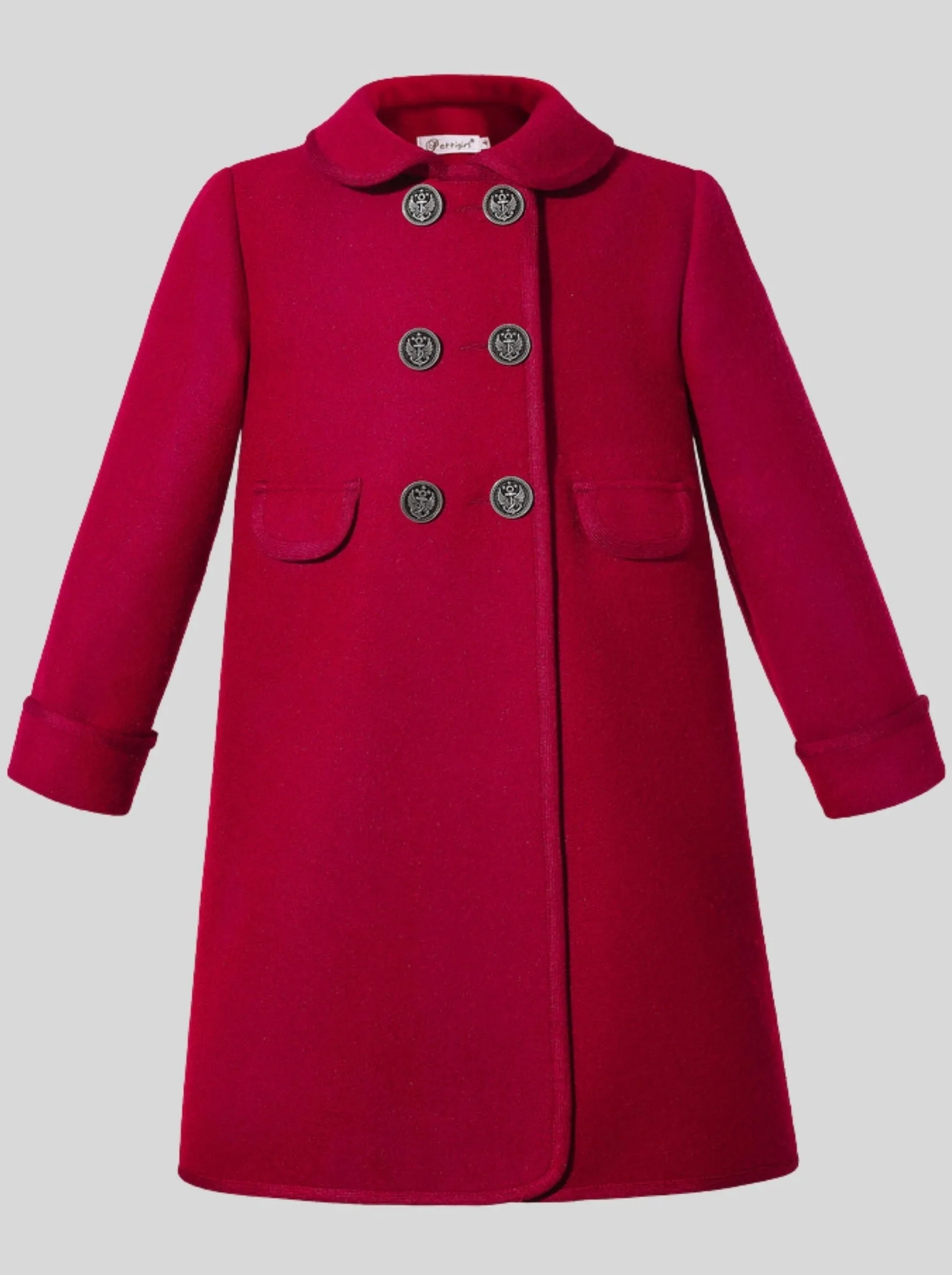 Girls La Parisienne Vintage Style Coat