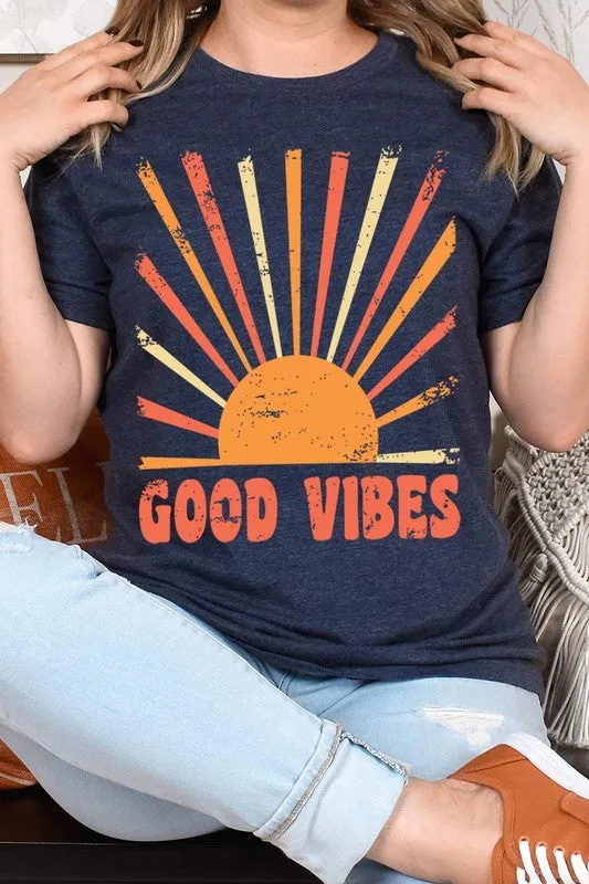 Good Vibes Sunshine Summer Graphic T Shirts