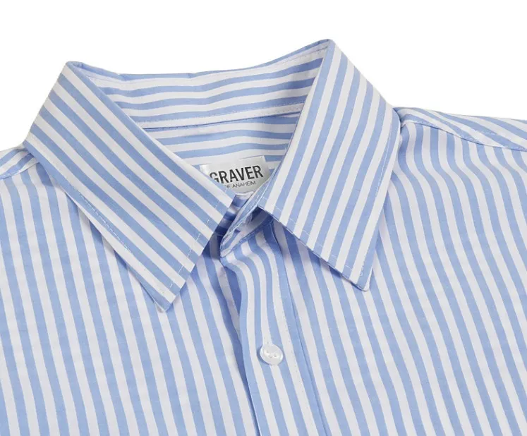 GRAVER  |[GRAVER]★ELBOW HEART SMILE OVERFIT STRIPED SHIRT