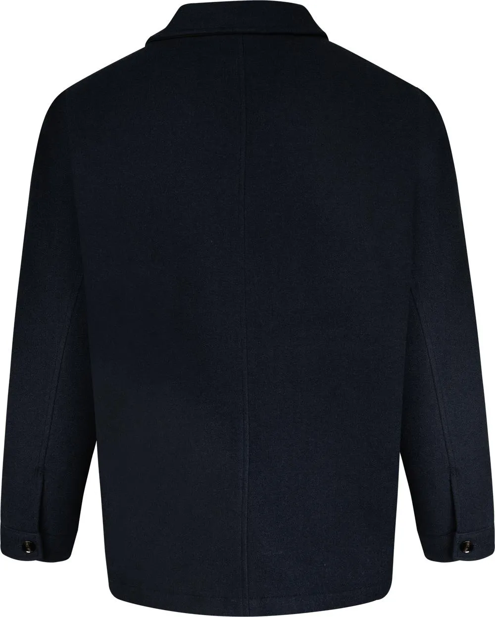 Grey Hawk Workwear Style Wool Jacket - Navy Peacoat