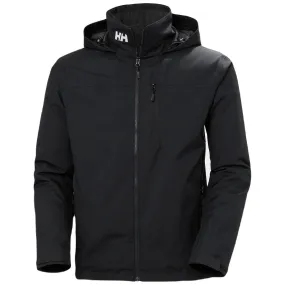 Helly Hansen Men's Black Crew Hooded Midlayer Jacket 2.0