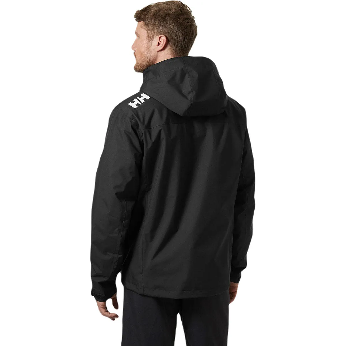 Helly Hansen Men's Black Crew Hooded Midlayer Jacket 2.0