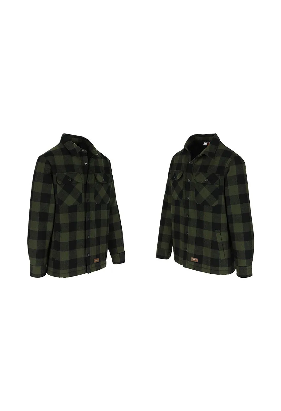 Herock Lumberjack Shirt Flannel Sherpa Puro - Green