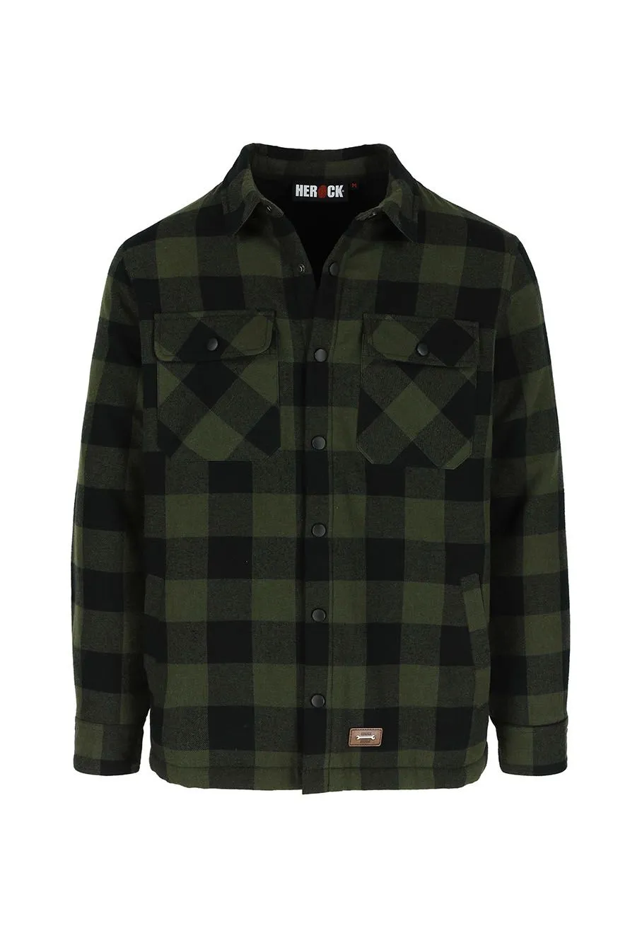 Herock Lumberjack Shirt Flannel Sherpa Puro - Green