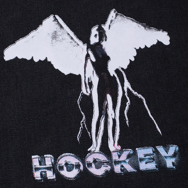 Hockey Angel Tote Bag Pigment Dyed Black