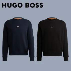 Hugo Boss  |Sweat Street Style Long Sleeves Plain Logo Sweatshirts