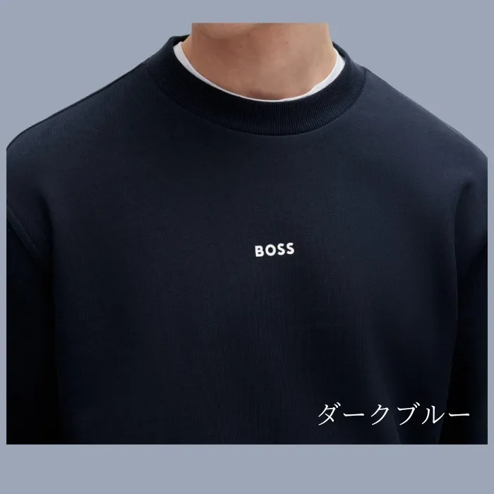 Hugo Boss  |Sweat Street Style Long Sleeves Plain Logo Sweatshirts