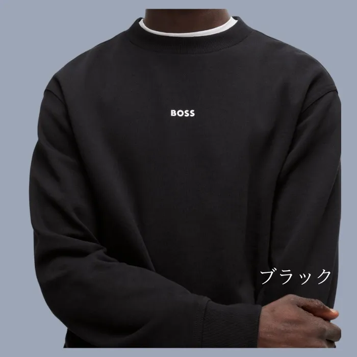 Hugo Boss  |Sweat Street Style Long Sleeves Plain Logo Sweatshirts