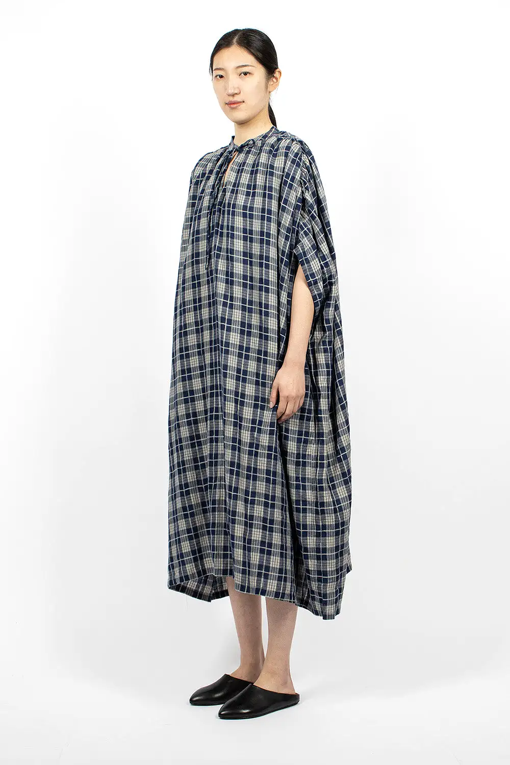 Indigo Check Dress Indigo/Natural