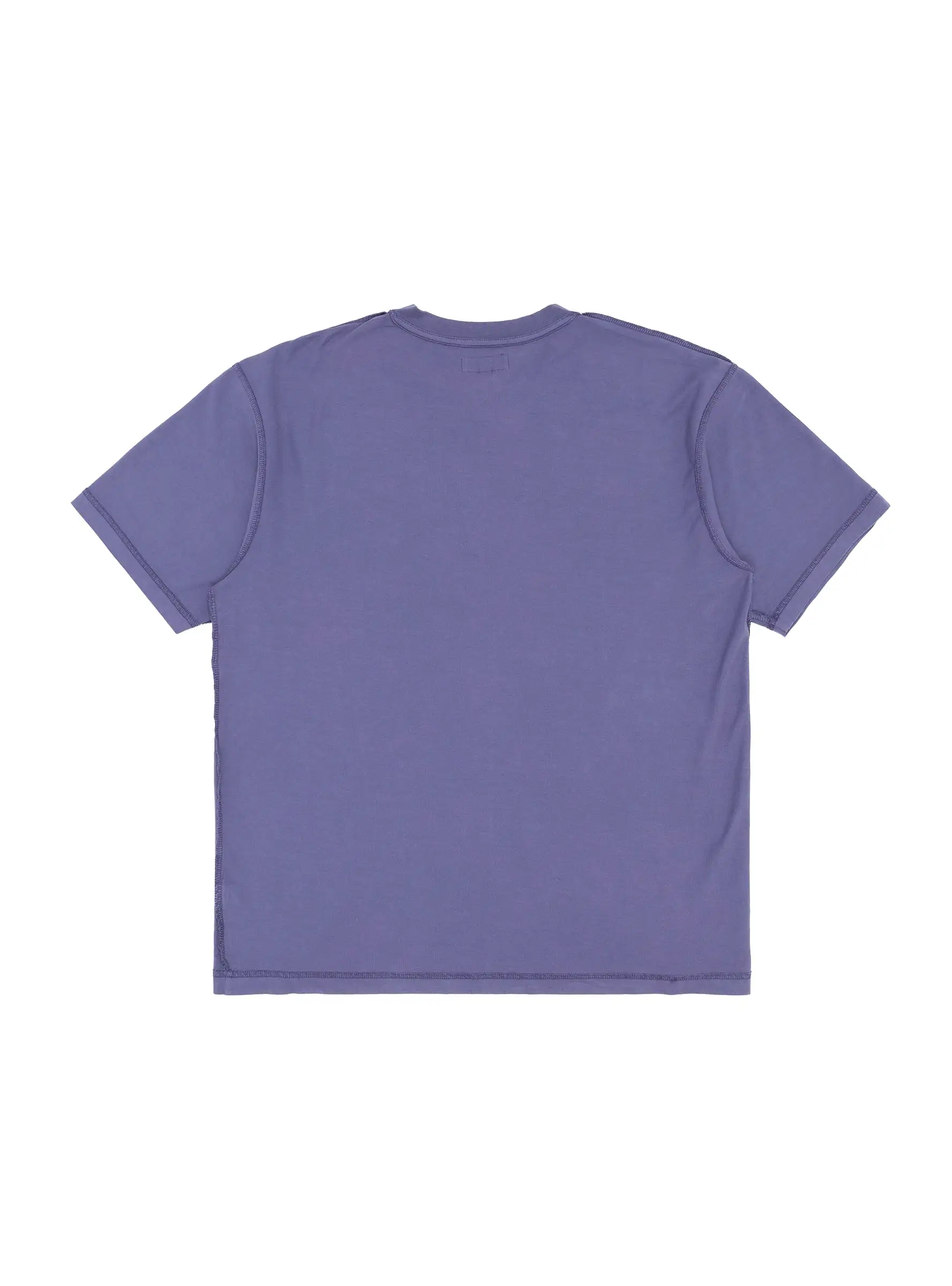 Inside Out Pigment Dyed T-shirt Deep Cobalt Blue