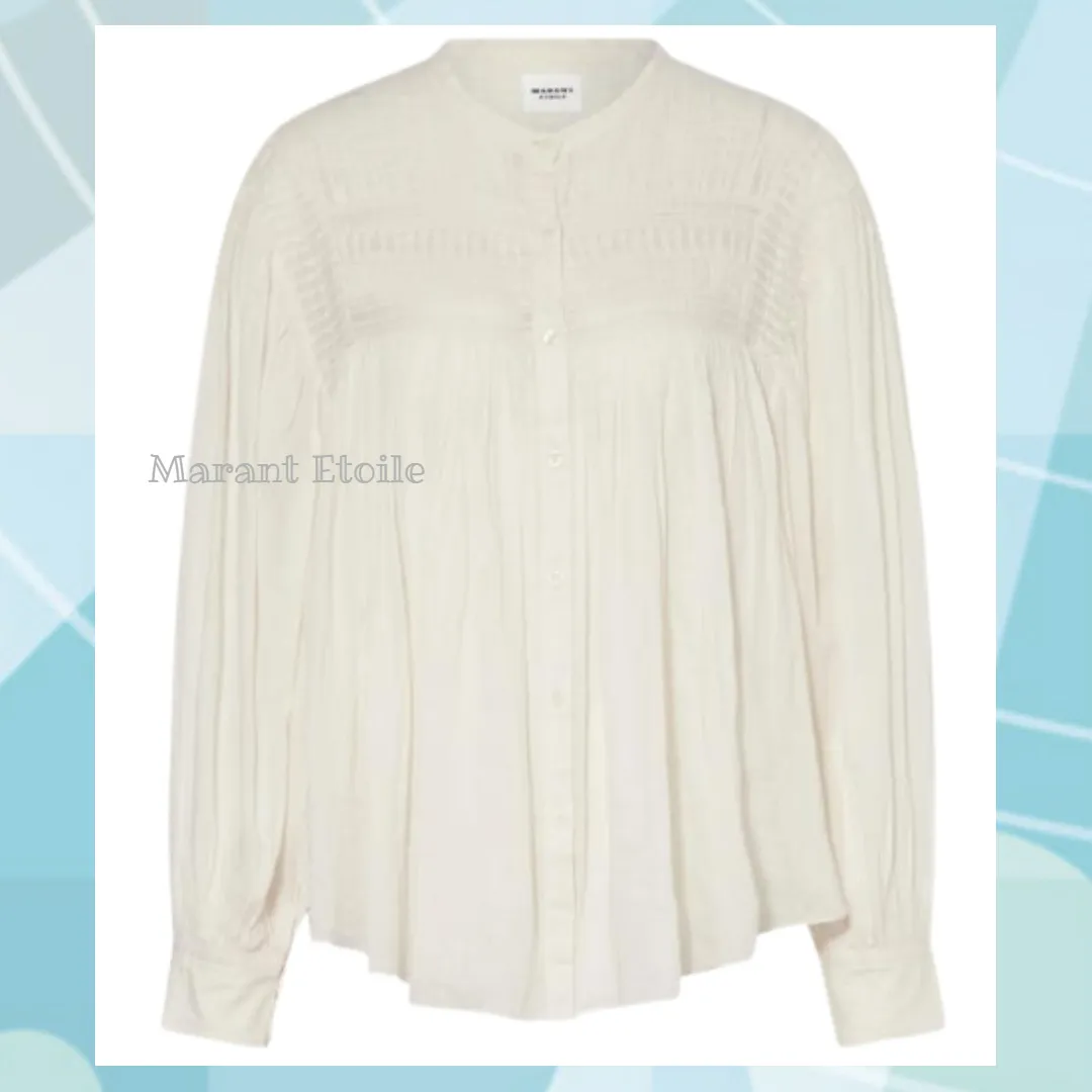 ISABEL MARANT ETOILE  |Long Sleeves Cotton Medium Shirts & Blouses