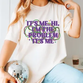 It's Me Hi Mardi Gras Beads Wholesale Comfort Color Tees