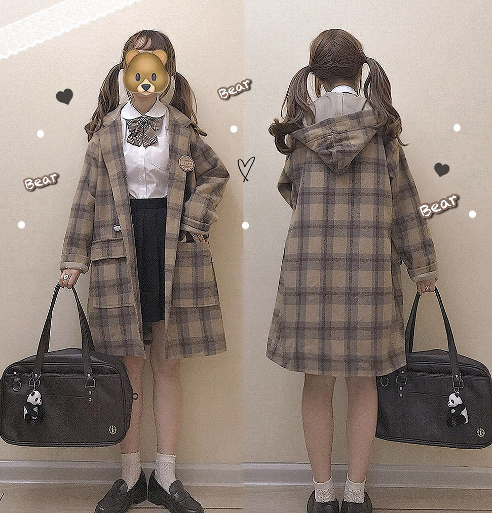 JAPANESE PLAID JACKET COAT BY24055