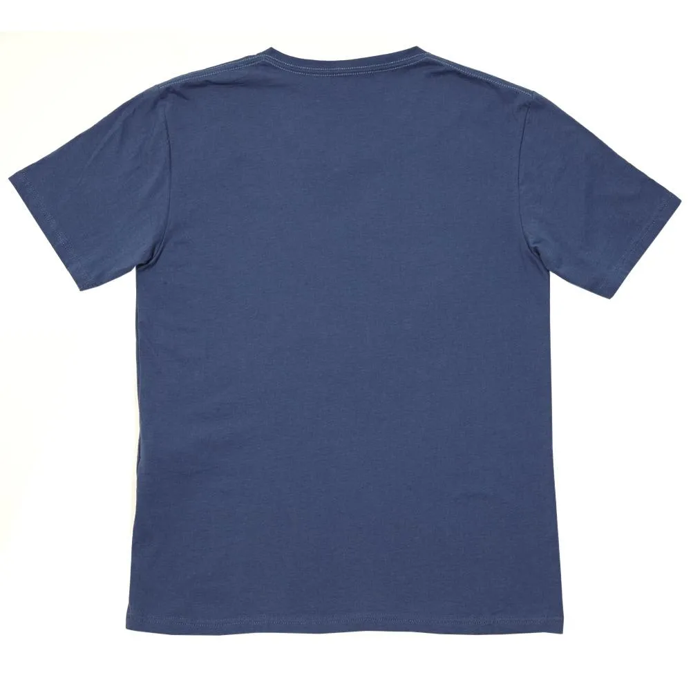 Journal Standard Deo Quick Pigment Dyed V-Neck TeeBlue