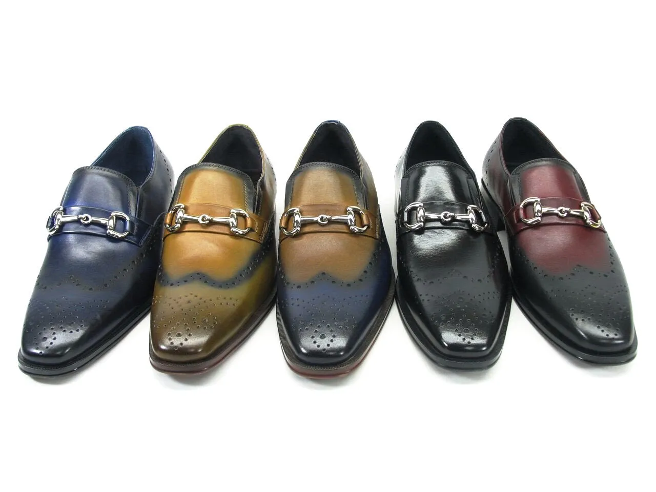 KS261-04 Wholecut Two Tone Buckle Loafer