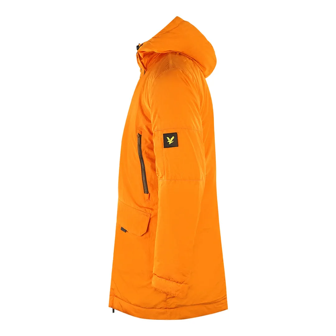 Lyle & Scott Zip Detail Orange Parka Jacket