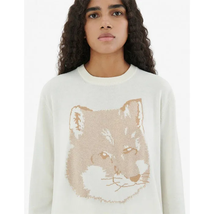 MAISON KITSUNE  |Crew Neck Unisex Wool Long Sleeves V-neck & Crew neck