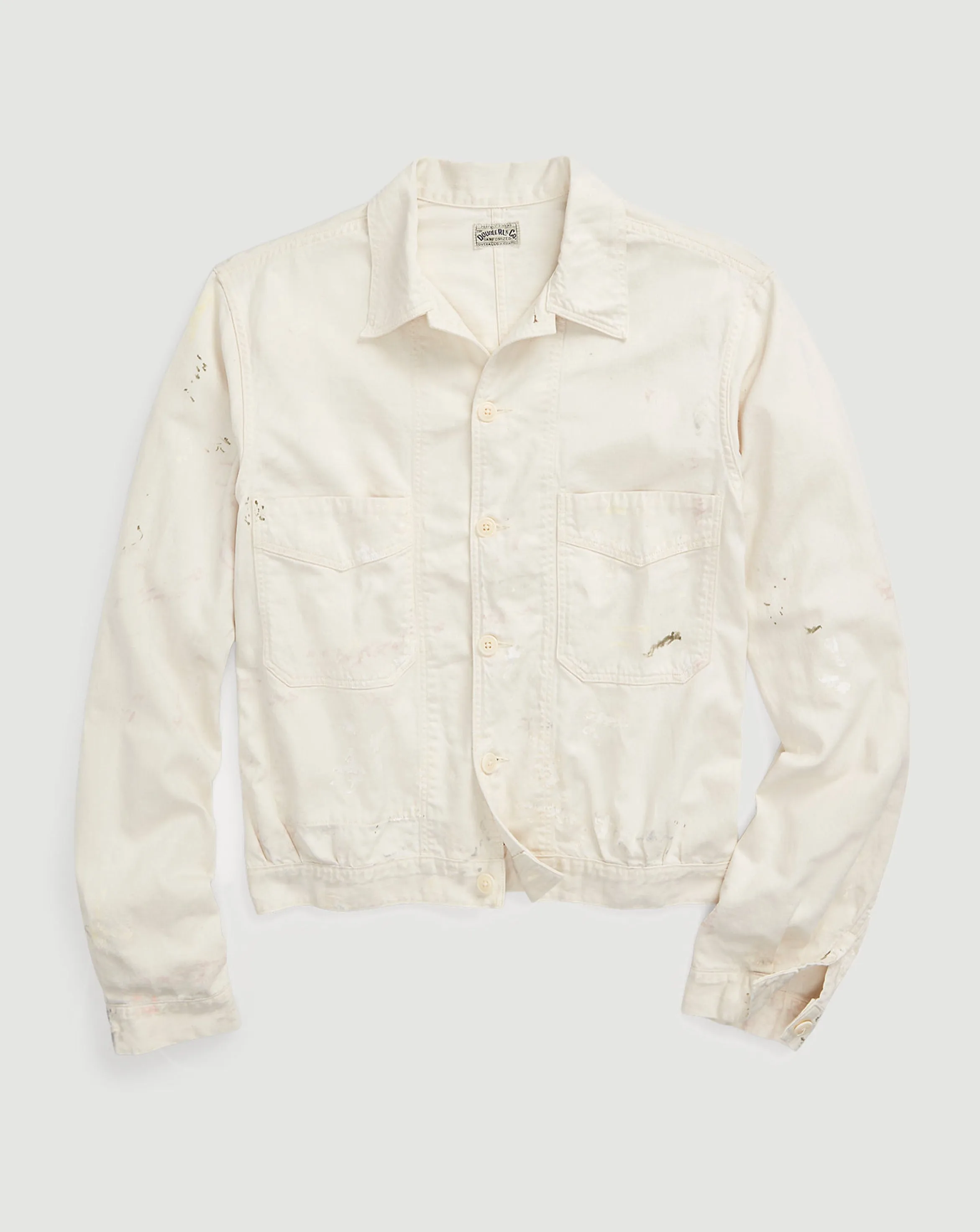 Mathieu Unlined Work Jacket Paint Splatter/Off White