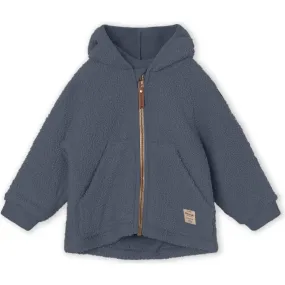 Mini A Ture Recycled LIFF Teddy Fleece Jacket, Ombre Blue