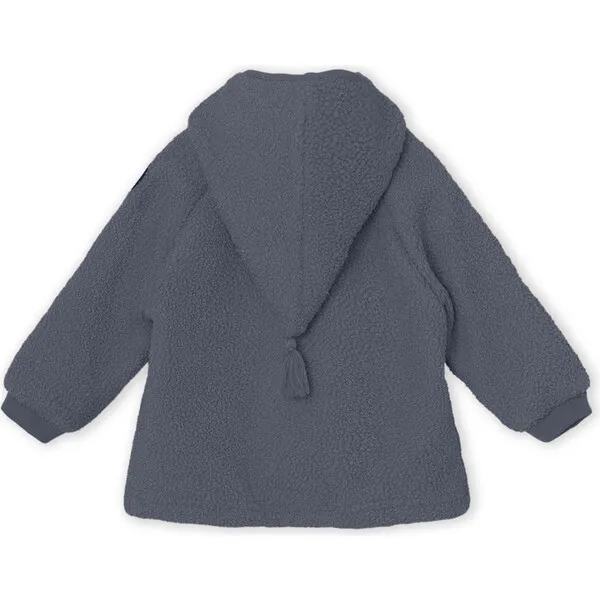 Mini A Ture Recycled LIFF Teddy Fleece Jacket, Ombre Blue