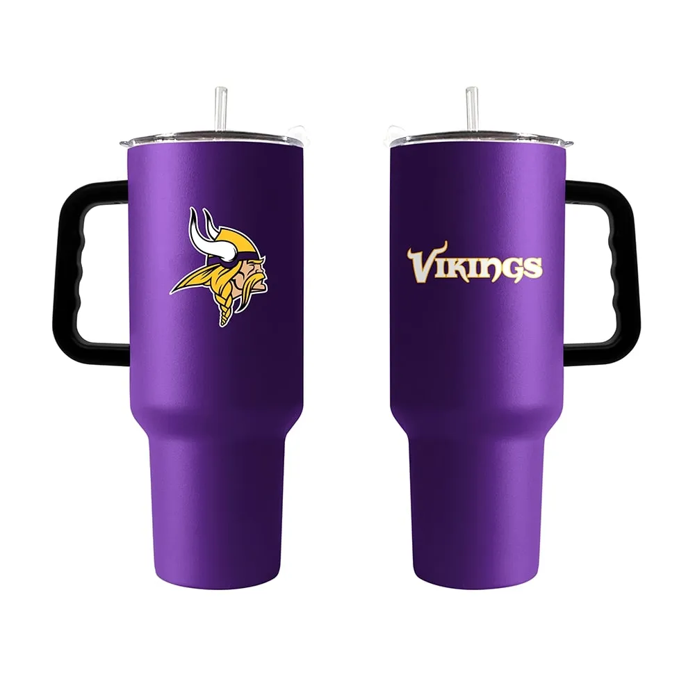 Minnesota Vikings 40oz. Powder Coat Travel Tumbler