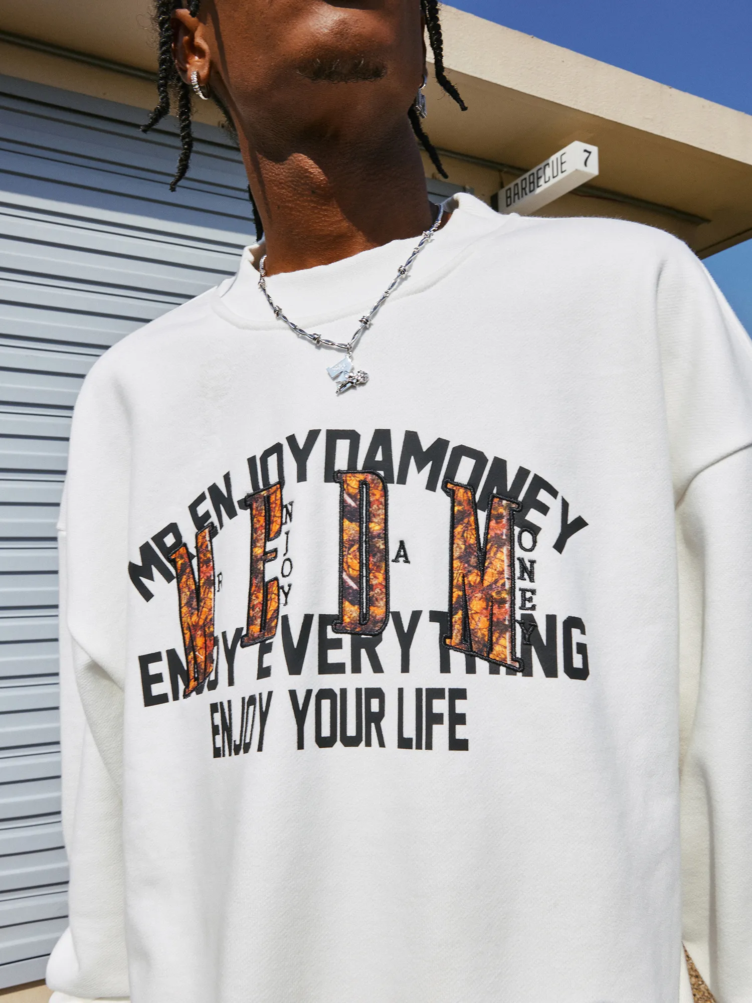 MR. ENJOY DA MONEY  |Unisex Street Style Long Sleeves Sweatshirts