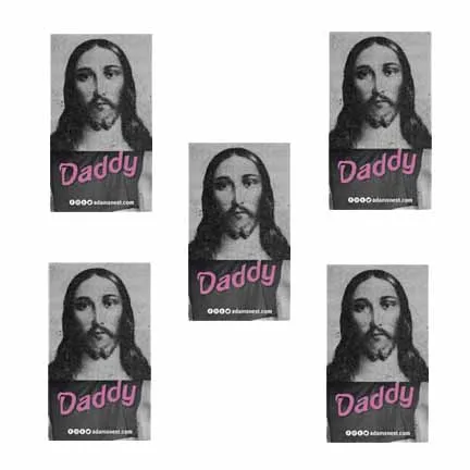 Naro Pinosa Jesus Daddy Sticker