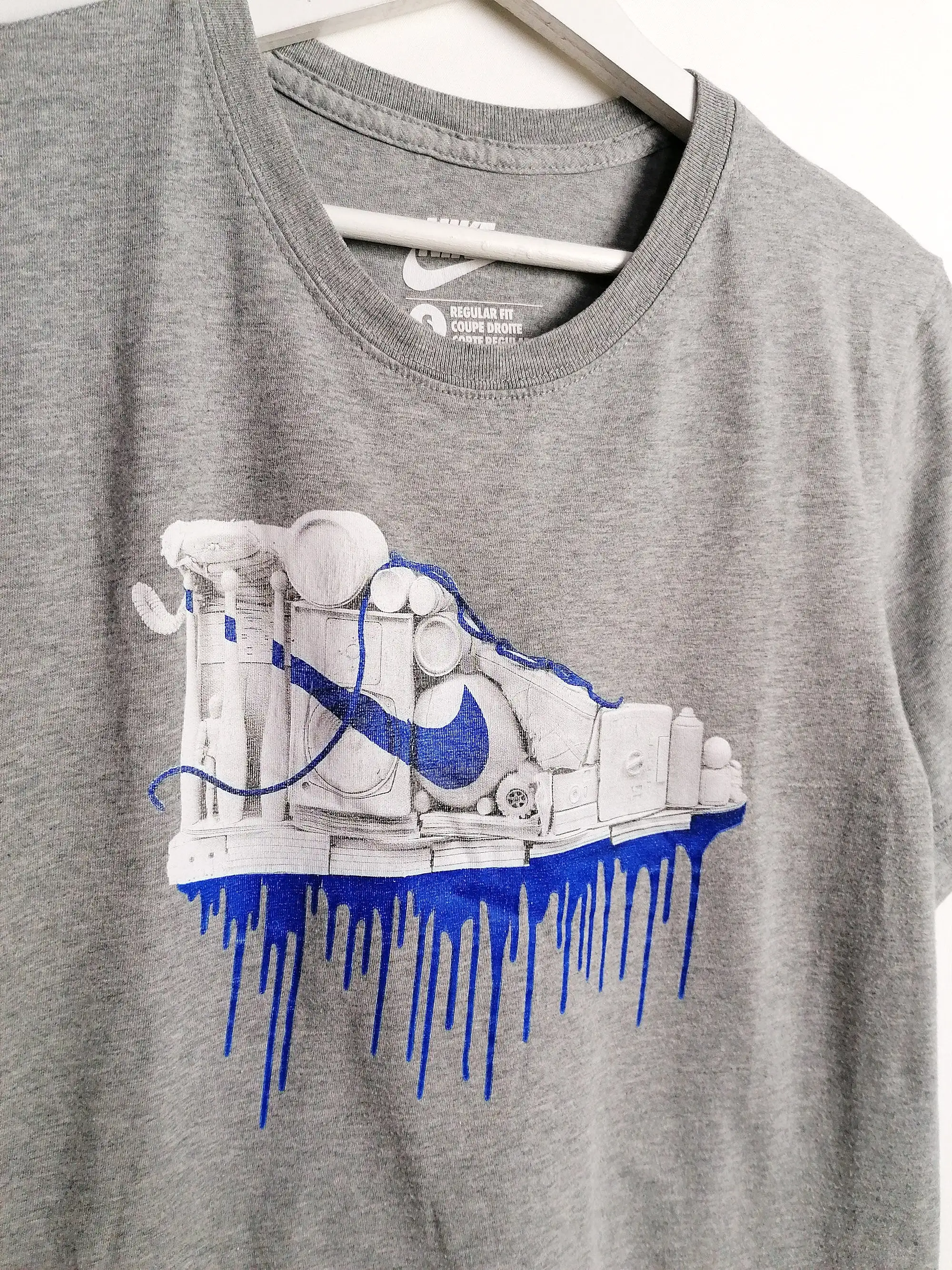 NIKE Vintage 90's Graffiti Print T-shirt - size S